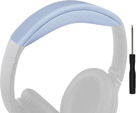 SOULWIT Headband Cover for Bose QuietComfort 45 (QC45)/QuietComfort SE (QC SE)/Quiet Comfort Wireless Headphones, Replacement Headstrap Pad Repair Part - Moonstone Blue