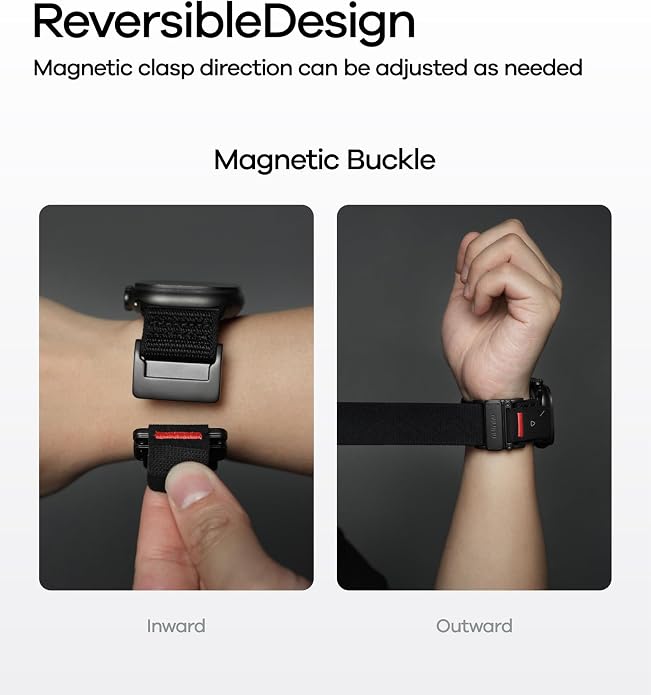 Aulumu C03 Snap Functional Titanium Buckle for Apple Watch Ultra (3/2/1) Nylon Band | Luxury Embossed Texture Knit | Quick-release Design | iWatch Bands for 49/46/45/44MM