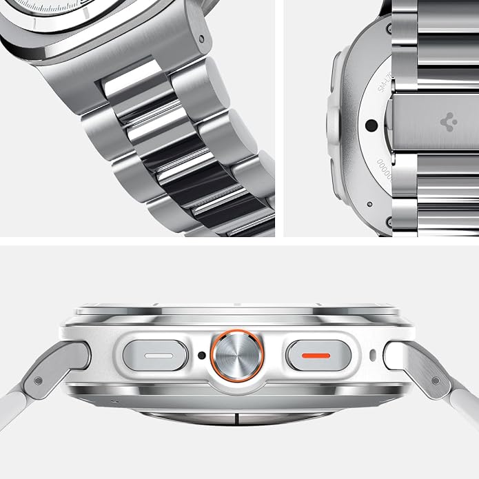 Spigen Modern Fit 316L Designed For Samsung Galaxy Watch Ultra Band 47mm (2025/2024) - Silver