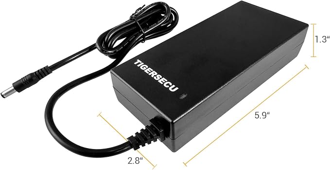TIGERSECU 12V 8A Power Adapter for Security Cameras and DVRs, with 9-Way Splitter, 100V-240V, 2.1x5.5mm Power Supply, Compatible with Lorex, Night Owl, Swann, ZOSI, Reolink, Annke IP and BNC Cameras