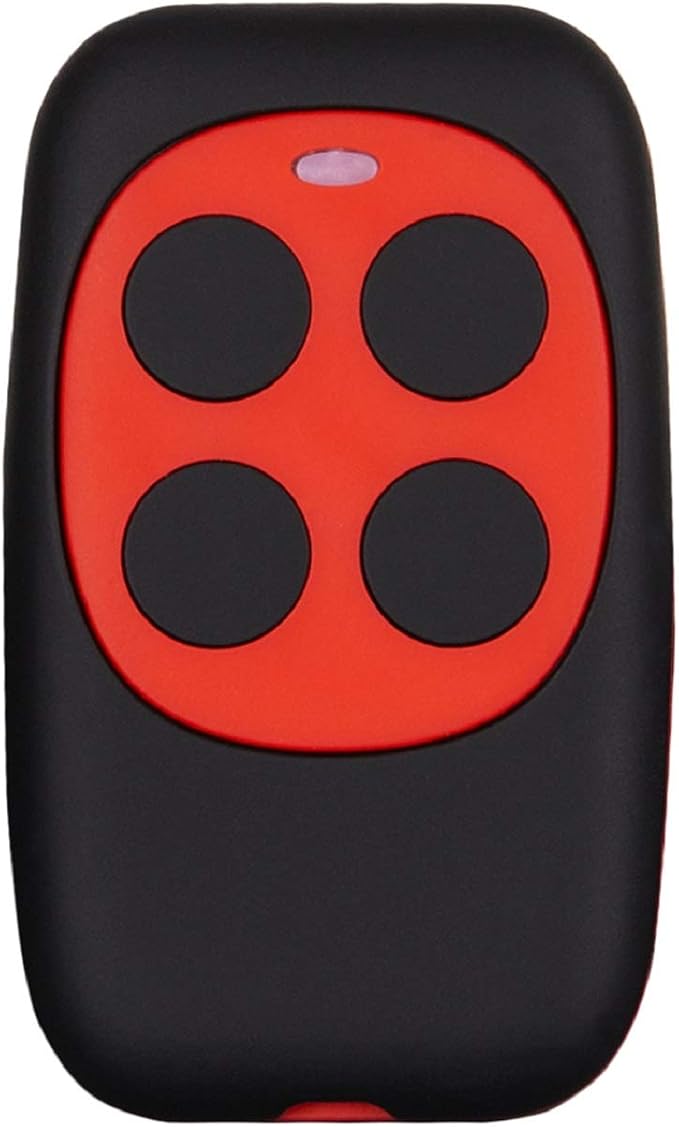 Universal Garage Door Opener Remote Cloner Universal Gate Opener Remote Cloning Homelink Programmable Learning Key Fob 4-Buttons Multi Frequency 280MHZ-868MHZ (Red) 1PC