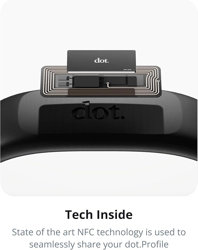 dot. Band - Digital Business Card Wristband - Tap Compatible with iPhone & Android (Purple)