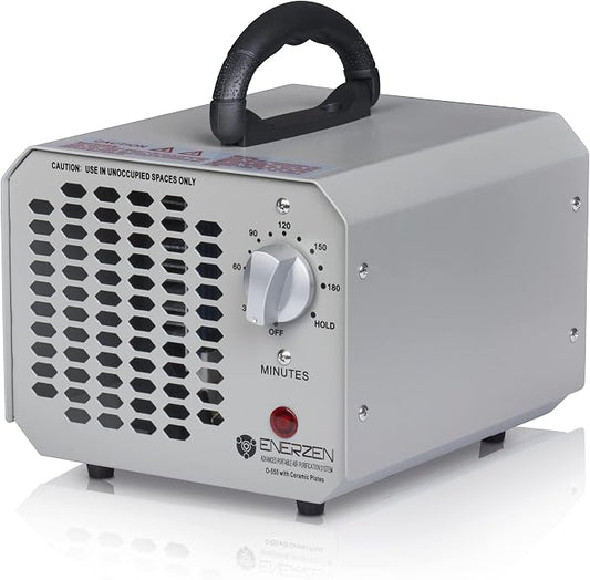 Enerzen O-555-60,000mg Industrial Ozone Generator O3 Air Purifier Deodorizer, Silver