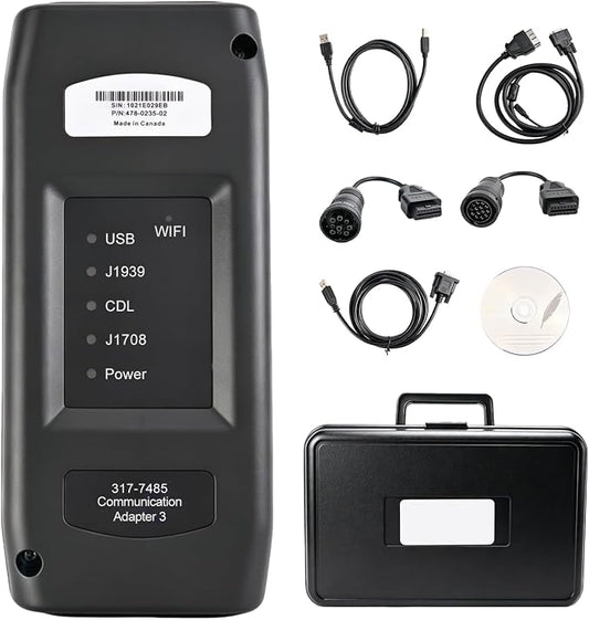 ET3 Communication Adapter 3 Tool 317-7485 Diagnostic Adapter 2026A V1.0 Software for CAT Heavy Equipment-Trucks, Excavators, Air Compressors, Ships, Drilling Rigs (ET3 with Software 2026A)