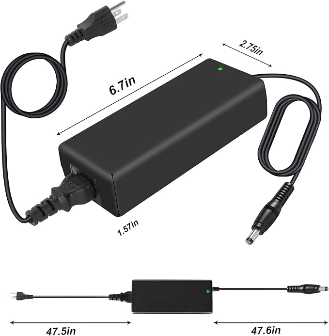 54V Power Supply Adapter for CISC Meraki MX68 Series Routers, Compatible with MA-PWR-100WAC 640-76010