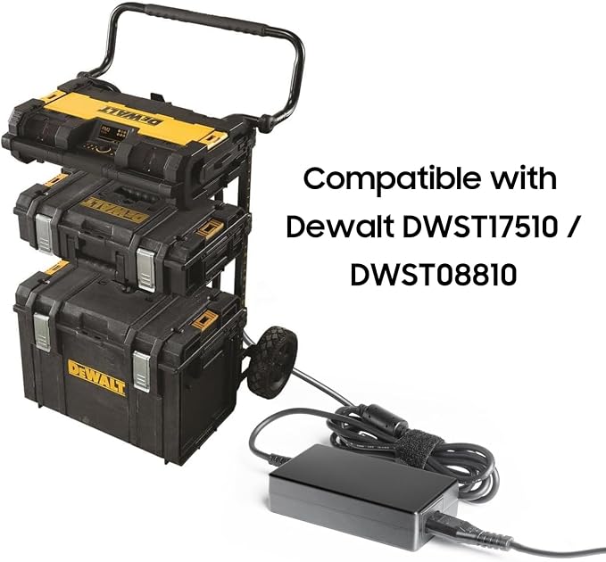 KFD 24V AC/DC Adapter Compatible with Dewalt DWST17510 DWST08810 DWST 17510 Stackable ToughSystem Tough System Radio 5140233-41 5140178-86 S048HU2400200 Y48FE-240-2000U Power Supply Battery Charger