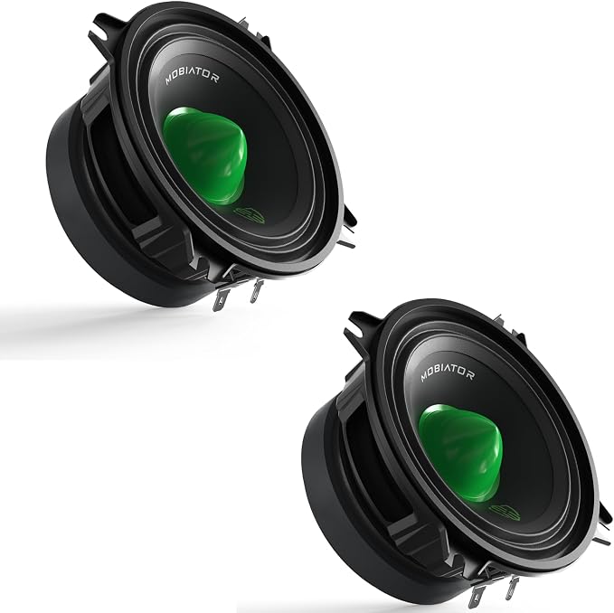 Midrange Loudspeakers MB-M404 4'' 400W Max, 4 Ohms High Efficiency Car Audio Door Speakers for Car or Truck Stereo Sound System-Black (2 Speakers) (MB-M404)