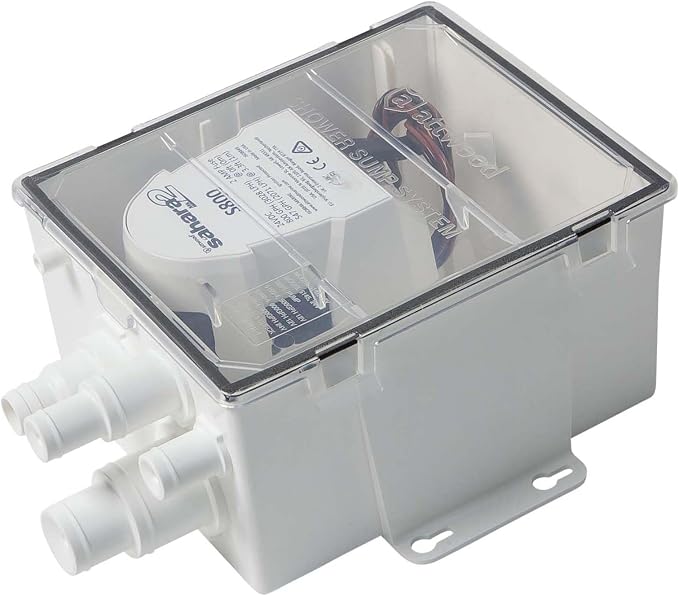 Attwood 5144-4 Marine Shower Sump System MK2, 800 GPH Pump, 24V, Large Sized Box