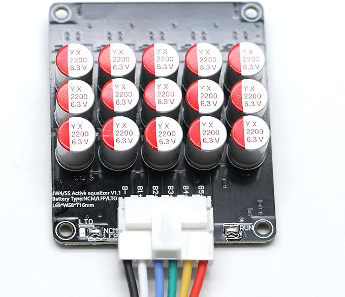 4S 5S 5A Active Equalizer Balancer LFP Lifepo4 Lithium Lipo/Titanate LTO Battery Energy Transfer Board Active Equalization Module Capacitor Faster Whole Group Balancer