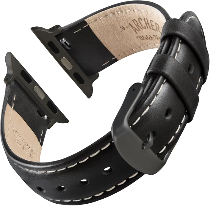 Archer Watch Straps - Top Grain Leather Watch Bands for Apple Watch