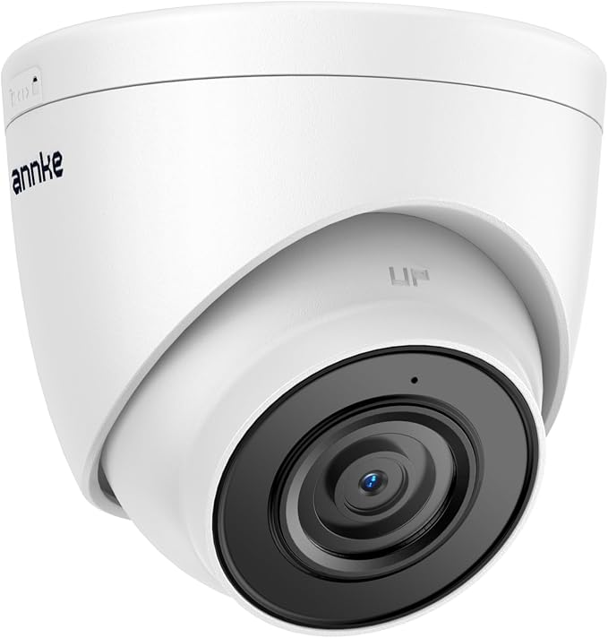 ANNKE 3K PoE Camera with Audio/Mic, IP Turret Security Camera Outdoor Indoor, Color Night Vision, AI Human Detection, IP67 Weatherproof, 116° Wide Angle 2.8mm Lens, 24/7 Recording,RTSP, @20fps