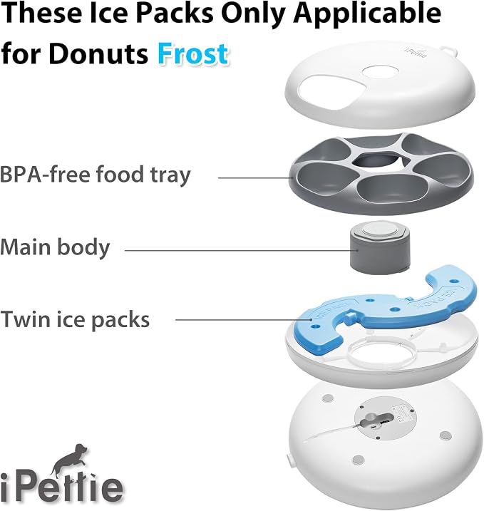 Buy Donut Frost WiFi Feeder with Extra Replacement Ice Packs Bundle