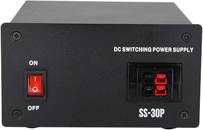 SS-30P Regulated Power Supply, 30Amps AC-to-DC Power Convertor with 13.8V Fixed Output, Anderson Connectors, Universal 1/4 inch Binding Posts Dual Terminals