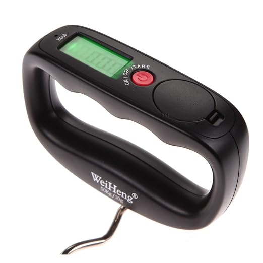 Kitchen Scale Portable Pocket Scale 50Kg 10G LCD Digital Electronic Handheld Hook Scale with Luggage Hanging Scale Backlight Balan Weighing Kitchen Supplie