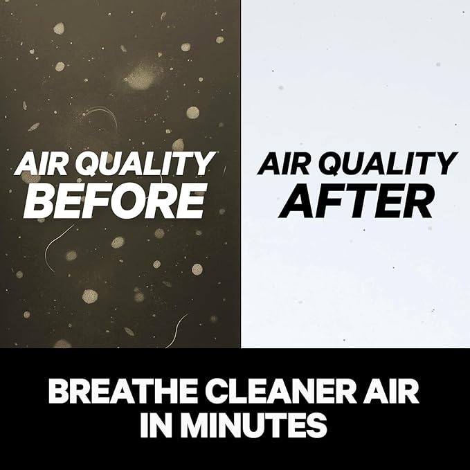 PuroAir 130i Smart Air Purifiers for Home Pets Allergies - HEPA + CarbonTech Filter up to 500X Stronger - Cleans Air Fast - Quiet Sleep Mode, Small Room Air Purifiers for Bedroom, Baby, Office, Dorm