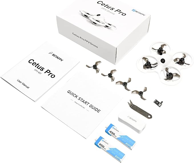 BETAFPV Cetus Pro Brushless Drone with Altitude Hold Self-Protection Emergency Landing Function Turtle Mode 3 Flight Modes Compatible for FPV Beginner Starters Train Player-to-Pilot