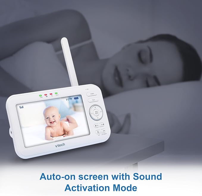 VTech VM5463-2 Video Baby Monitor with 2 Cameras, 5" HD Screen