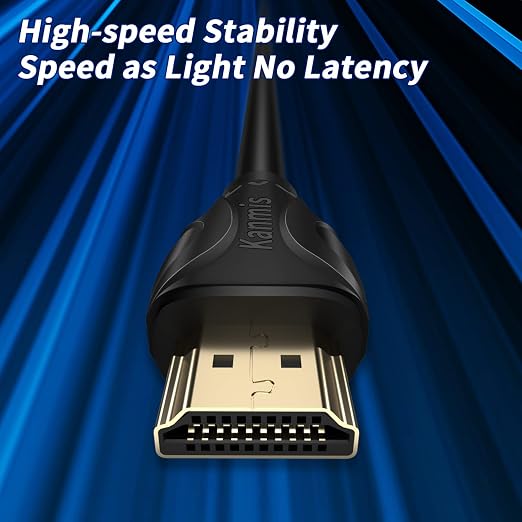 4K HDMI Cable 75ft, High Speed Cables (HDMI2.0,18Gbps,1080P)-Ethernet Audio Return Video 4K HDMI Cable, High Speed Gold Plated Connectors, Compatible with PlayStation Arc PS3 PS4 PC HDTV