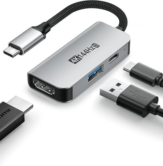 Switch 2 Dock HDMI 2.1 Adapter,Ultra 4K 144Hz 120Hz HDR Output & 48Gbps, PD 100W Fast Charging, Portable Travel Docking Station for TV,Compatible with Nintendo Switch 2(Below V21.0.0 Only)/OLED/2017