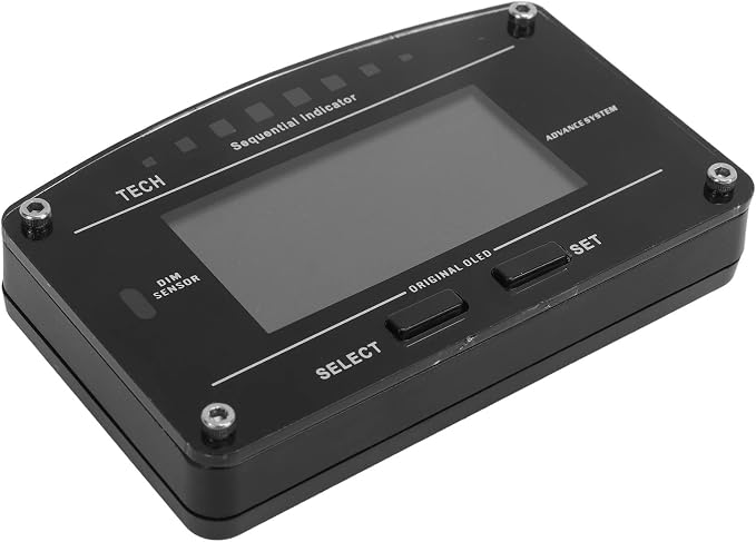DO907OBD 9V 16V OBD2 Gauge, Multifunctional Car Dashboard LCD Display, Digital Race Dash Display with Alarm Function, High Brightness Screen, Simple Installation for All 12V Vehi