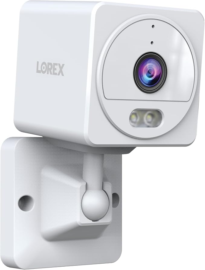 Lorex Connect 2K Indoor Wi-Fi Camera | New APP | Color Night Vision | Person & Face Recognition | Versatile Mounting | 2-Way Talk | 24/7 Recording | Privacy Mode | Local SD or Cloud Storage Option