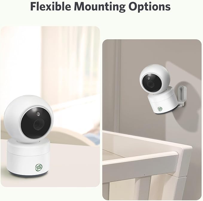 LeapFrog Video Baby Monitor - 5-Inch Color Screen, 31-Hour Battery, Secure Non-WiFi FHSS, Remote Pan Tilt Zoom, Night Vision, 2-Way Talk | LeapView 360