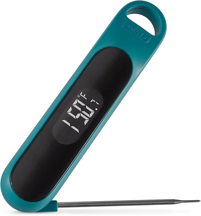 Dash Precision Quick-Read Thermometer - Meat Temperature Probe with LCD Display for Fast, Accurate Cooking and Baking - Water Resistant and Easy to Clean - Teal