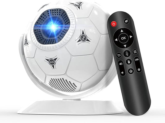 Magcubic 2026 Football-Themed Mini Projector, Portable Projector With WiFi 6 and Bluetooth 5.4, 4K Support, Auto Keystone, 180° Rotatable, Android 14 Smart Proyector For Movie Home Theater HY300F