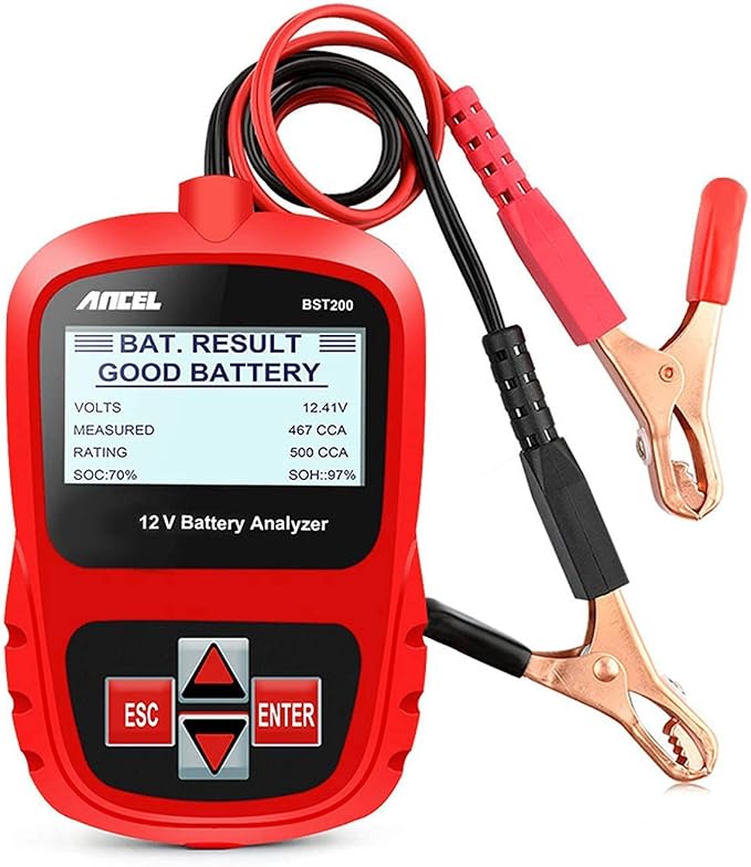 ANCEL VD700 OBD2 Scanner for VAG Vehicles Oil TPMS EPB TPS SAS Reset Injector Adaption DPF Scan Tool with ANCEL BST200 12V 100-1100 CCA Car Battery Load Tester