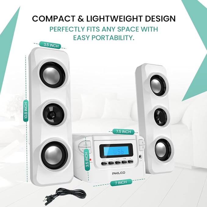 Philco Stereo System (White)