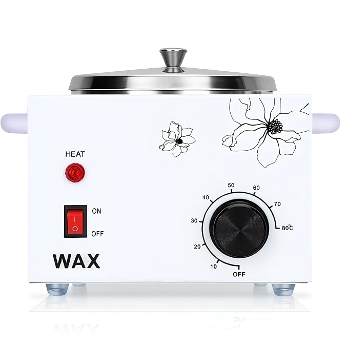 Professional Electric 1.5lb Wax Pot for Hair Removal,Single wax wammer with adjustable temperature Settings of 0-80°C,Wax Heater Machine for Body,Equipment for Precision Waxing