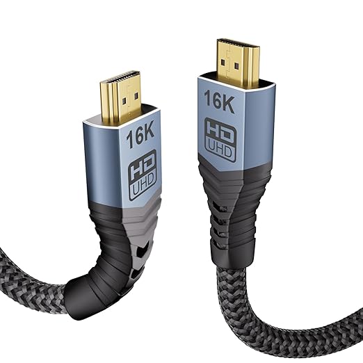 16K 10K 8K HDMI ARC/eARC Cable 2.2 for Soundbar 1.6FT/0.5M, 16K@60Hz 8K@240Hz 4K@480Hz High Speed HDMI Cord for Home Theater, 96Gbps, Dolby Atoms, DTS:X, for PS5, Laptop, Monitor, Roku TV