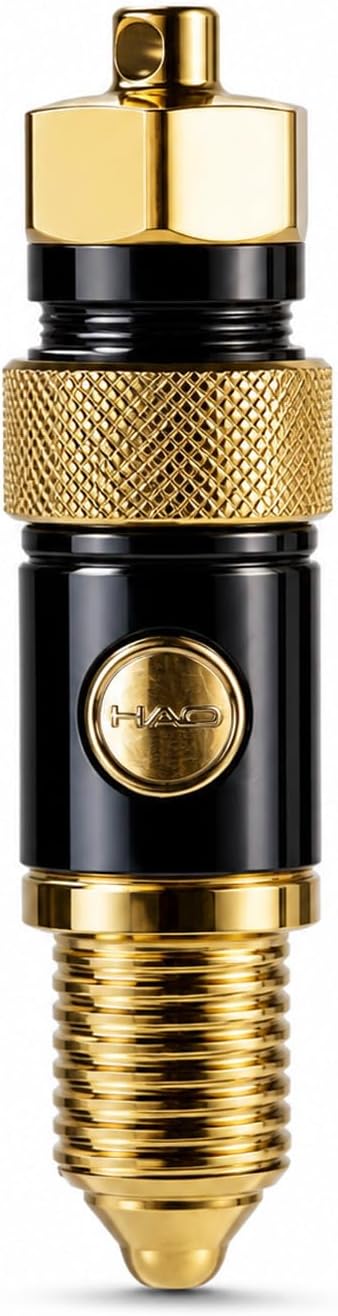 Spark Plug Electric Arc Lighter, Rechargeable Flameless USB-C Metal EDC Gear, Stainless Steel Gift for Men with Gift Box (Gold)