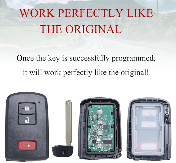 MechanMagic Smart Key Fob Remote Replacement Fit for Toyota Tacoma 2015-2021 / Tundra 2019-2021 / 4Runner 2019-2021 HYQ14FBA Keyless Entry Remote Control AG Board 281451-2110