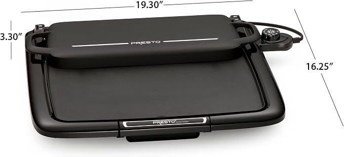 Presto 07023 XL Cool-Touch Electric Griddle and Warmer Plus