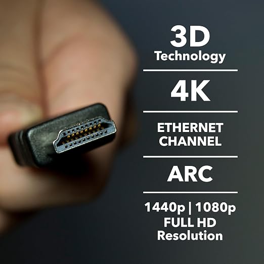 OREI 6FT HDMI Cable 2-Pack – High-Speed HDMI to HDMI Cable for 4K, 3D, Ethernet, ARC, and 1080p – Compatible with Roku, Blu-ray, Xbox, PS3