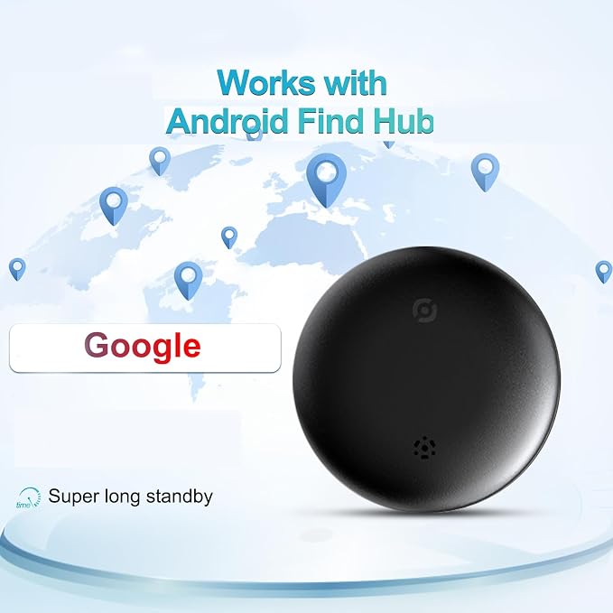 GPS Car Tracker for Vehicles for Android Strong Magnetic, No Monthly Fee, Waterproof, 365-Day Battery, Mini & Hidden Vehicle Tracker