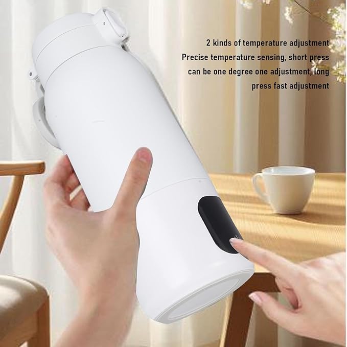 Travel Electric Kettle, 500ml IPX6 Cordless Mini Portable Electric Kettle for Hot Boiling Water, 316 Stainless Steel USB Portable Small Water Heater Coffee Cup for Tea Milk