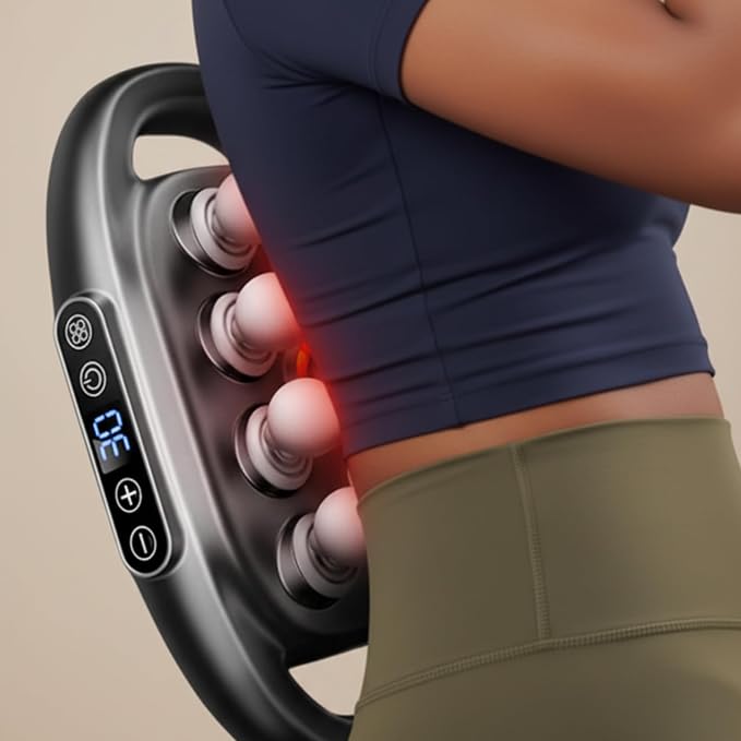 Deep Tissue Percussion Massager with 3 Modes and 30 Intensities, 16-Head Massage Gun Set, Quiet Muscle Massager for Relieving Back, Shoulder, Leg, Foot, and Body Muscle Pain