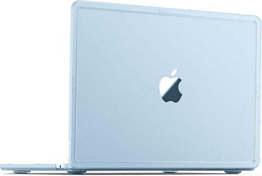 Soonjet Compatible with MacBook Air 13 inch Case M5 M4 M3 M2 2026 2025-2022, Release Model A3449 A3240 A3113 A2681, [True-Tone Color Match] Hard Shell Laptop Cover for MacBook Air 13.6 inch – Sky Blue