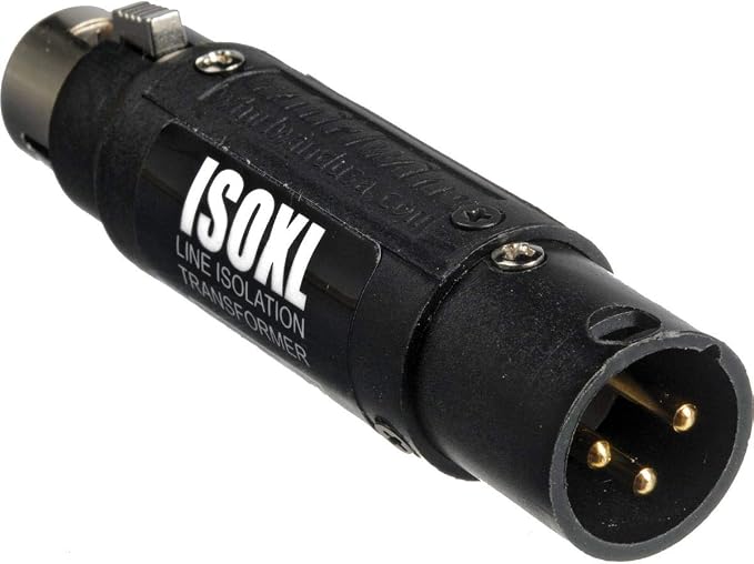 Whirlwind ISOXL Line-Level Isolation Transformer, 3-Pin XLR Male/Female Connectors