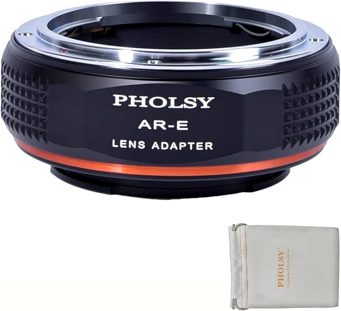 PHOLSY Lens Mount Adapter Compatible with Konica AR Lens to E Mount Camera Body Compatible with Sony a1 a9ii a7S iii/ii a7R v/iv/iii/ii a7C a7 iv/iii/ii a6600 a6500 a6400 a6300 a6000 ZV-E10 NEX etc.