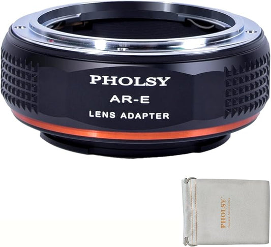 PHOLSY Lens Mount Adapter Compatible with Konica AR Lens to E Mount Camera Body Compatible with Sony a1 a9ii a7S iii/ii a7R v/iv/iii/ii a7C a7 iv/iii/ii a6600 a6500 a6400 a6300 a6000 ZV-E10 NEX etc.