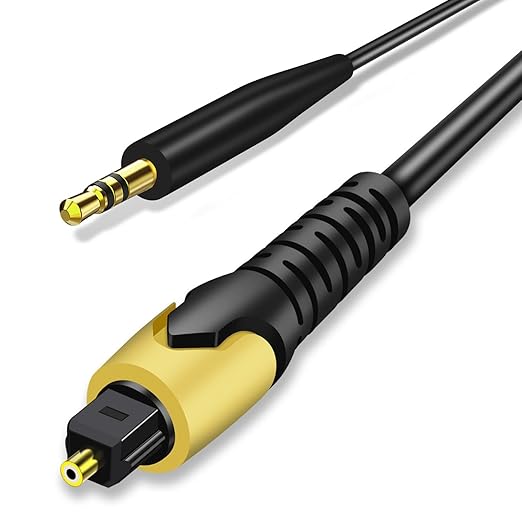 192KHz DAC Optical to 2.5mm Converter,Optical Audio Cable to Replacement Audio Cable Adapter,Digital to Analog Audio Converter for HDTV DVD Set-top Boxes (O-ptical to 2.5mm) Aux Cable - 4.6FT