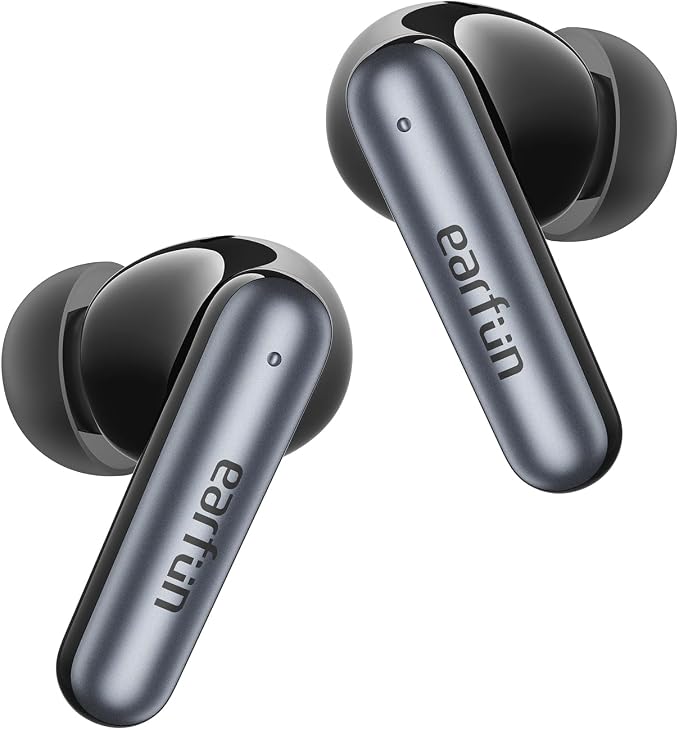 EarFun Air Pro 4i Noise Cancelling Wireless Earbuds, Hi-Res Sound with LDAC, 6 Mics AI ENC Clear Call, 40H Playtime, Multipoint Connection, Surround Sound, Bluetooth 5.4 Earbuds, Wireless Charging