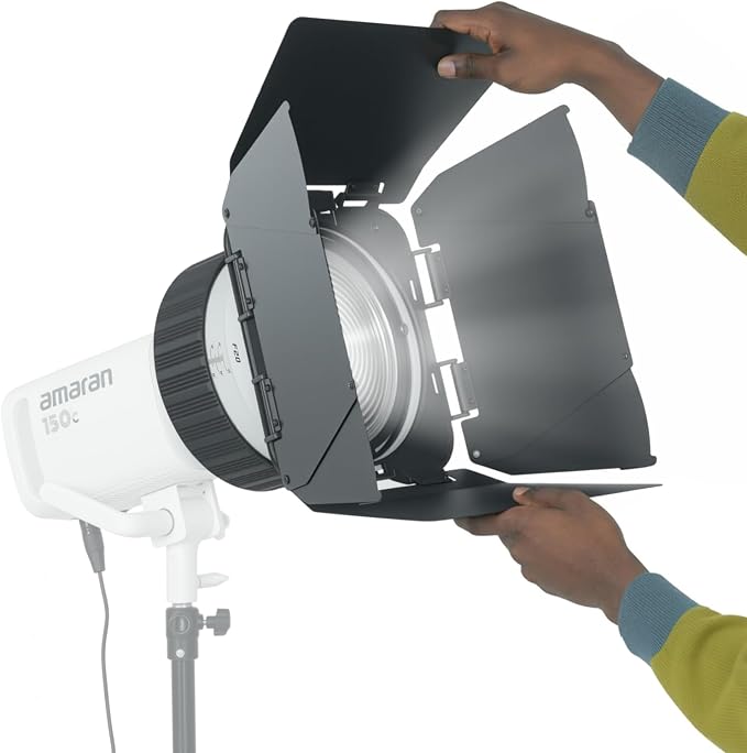 F20 Bowens Mount Fresnel Lens, 10 Times Brightening 10°-45° Focusable Fresnel Lens, Compatible with Aputure/Godox/Neewer COB Video Light(≤600W)