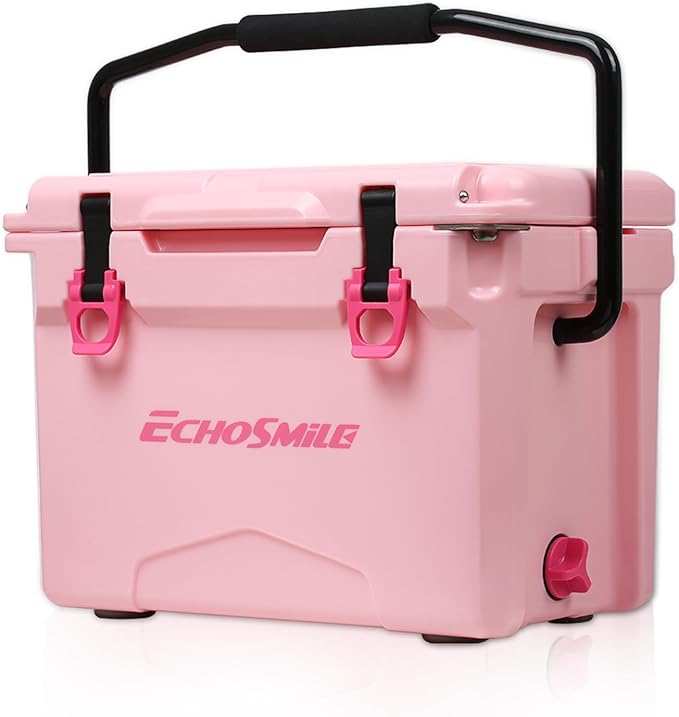 EchoSmile 12/18/25 Quart Rotomolded Cooler, Built to Stand up to The Rigors of The Journey