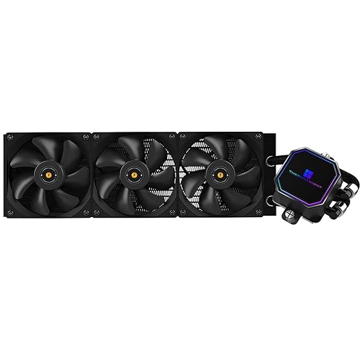 Thermalright Frozen Prism 360 Black AIO Water Cooler,Liquid CPU Cooler, 3×120mm PWM Fans Water Cooling System,1850RPM High Speed,Compatible with AMD/AM4/AM5&Intel