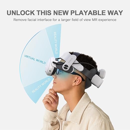 BOBOVR M3 Pro Battery Pack Head Strap Accessories, Compatible with Meta Quest 3/Quest 3S,Reduce Facial Stress,Magnetic Battery Swap Design