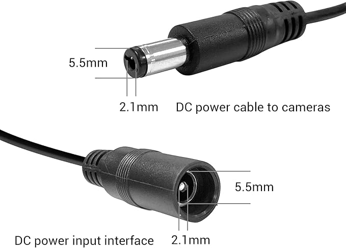 TIGERSECU 12V 8A Power Adapter for Security Cameras and DVRs, with 9-Way Splitter, 100V-240V, 2.1x5.5mm Power Supply, Compatible with Lorex, Night Owl, Swann, ZOSI, Reolink, Annke IP and BNC Cameras